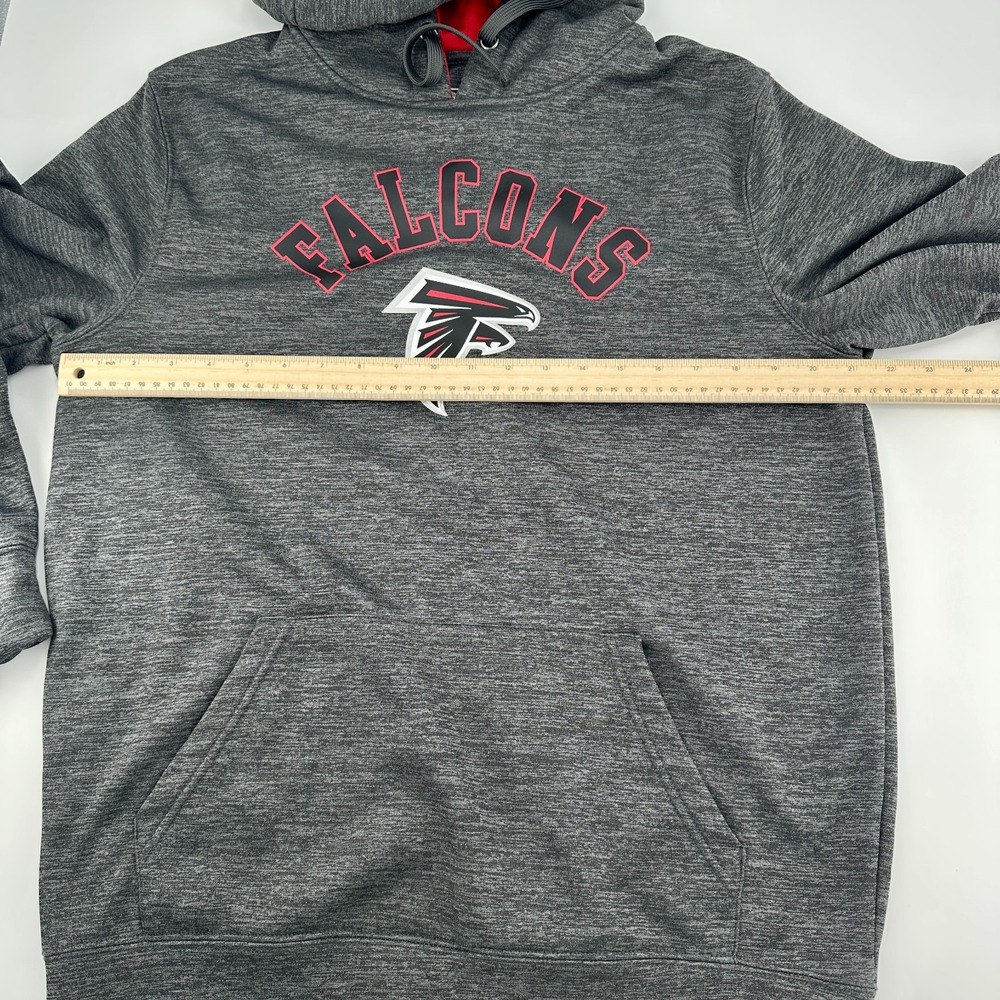 NFL Pro Line Fanatics Atlanta Falcons Black & Red Pullover Hoodie Size Medium - Picture 7 of 7